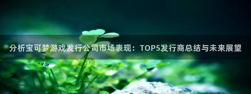 杏耀官网登录注册账号失败怎么回事：分析宝可梦游戏发行公司市场表现：TOP5发行商总结与未来展望